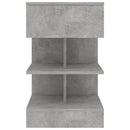 vidaXL 2 db betonszürke éjjeliszekrény 40 x 35 x 65 cm
