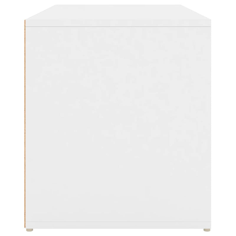 vidaXL fehér szerelt fa előszoba pad 80 x 40 x 45 cm