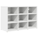 vidaXL Cipőszekrény polcokkal Fehér 77,5 x 30 x 51 cm Faanyag