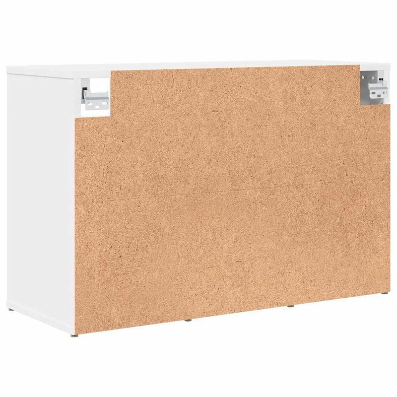 vidaXL Cipőszekrény polcokkal Fehér 77.5 x 30 x 51 cm Faanyag