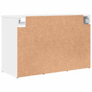 vidaXL Cipőszekrény polcokkal Fehér 77,5 x 30 x 51 cm Faanyag