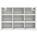 vidaXL Cipőszekrény polcokkal Fehér 77,5 x 30 x 51 cm Faanyag