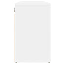 vidaXL Cipőszekrény polcokkal Fehér 77,5 x 30 x 51 cm Faanyag