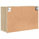 vidaXL Cipőszekrény polcokkal sonoma tölgy 77,5 x 30 x 51 cm Faanyag