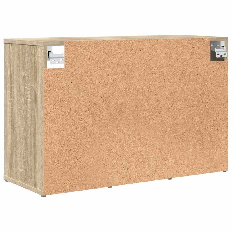 vidaXL Cipőszekrény polcokkal sonoma tölgy 77.5 x 30 x 51 cm Faanyag