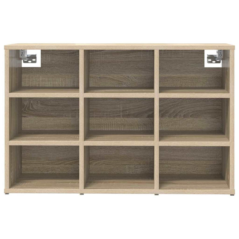 vidaXL Cipőszekrény polcokkal sonoma tölgy 77.5 x 30 x 51 cm Faanyag