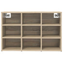 vidaXL Cipőszekrény polcokkal Sonoma tölgy 77,5 x 30 x 51 cm Faanyag