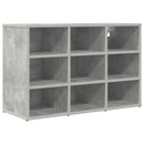 vidaXL Cipőszekrény polcokkal Beton szürke 77,5 x 30 x 51 cm Faanyag