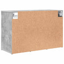 vidaXL Cipőszekrény polcokkal Beton szürke 77,5 x 30 x 51 cm Faanyag