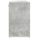 vidaXL Cipőszekrény polcokkal Beton szürke 77,5 x 30 x 51 cm Faanyag
