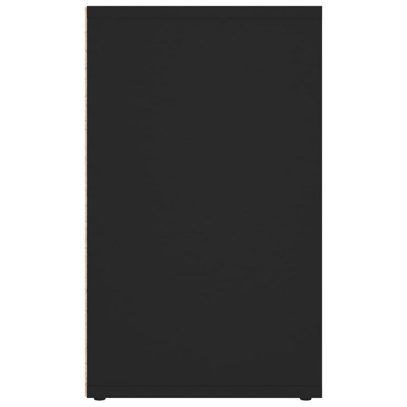 vidaXL fekete cipőszekrény 52,5 x 30 x 50 cm