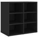vidaXL 2 db fekete cipőszekrény 52,5 x 30 x 50 cm