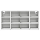 vidaXL Cipőszekrény polcokkal tárolóval Fehér 103 x 30 x 51 cm Faanyag