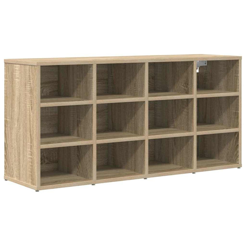 vidaXL Cipőszekrény polcokkal sonoma tölgy 103 x 30 x 51 cm Faanyag