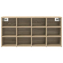 vidaXL Cipőszekrény polcokkal sonoma tölgy 103 x 30 x 51 cm Faanyag