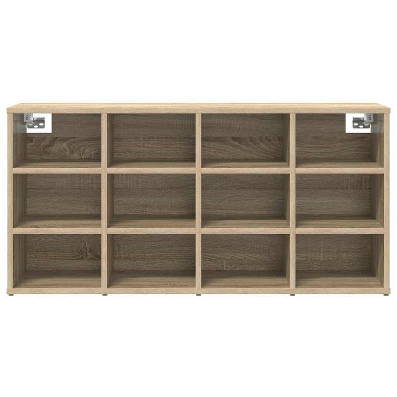 vidaXL Cipőszekrény polcokkal sonoma tölgy 103 x 30 x 51 cm Faanyag