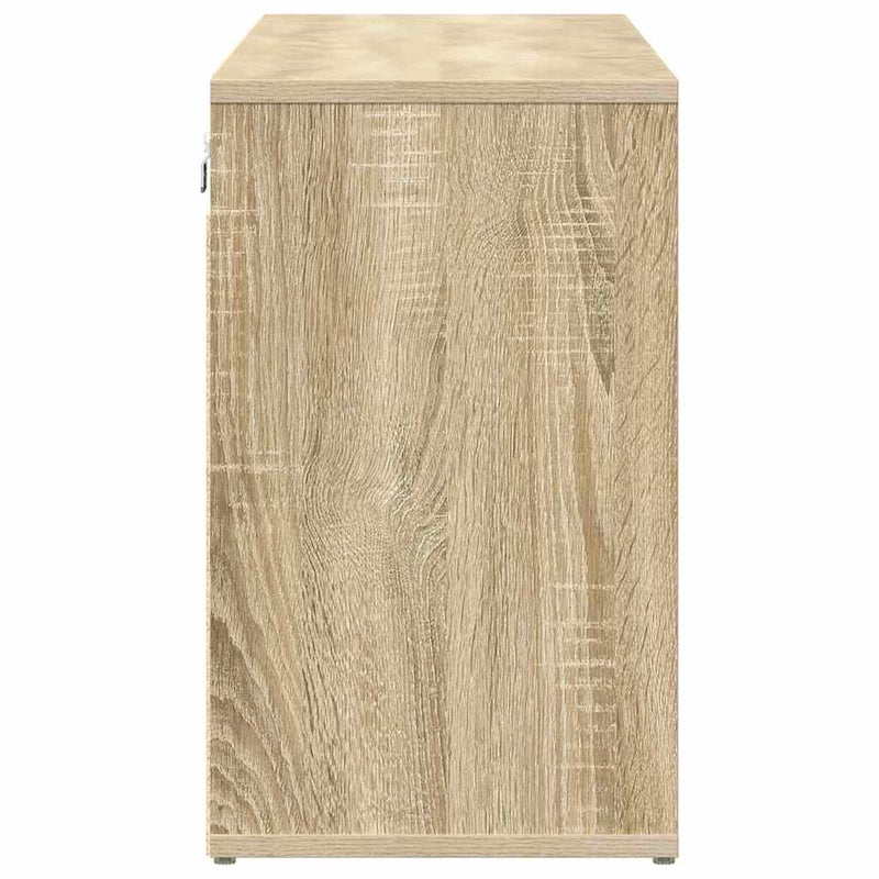 vidaXL Cipőszekrény polcokkal sonoma tölgy 103 x 30 x 51 cm Faanyag