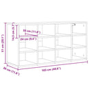 vidaXL Cipőszekrény polcokkal sonoma tölgy 103 x 30 x 51 cm Faanyag