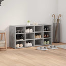 vidaXL Cipőszekrény polcokkal Beton szürke 103 x 30 x 51 cm Faanyag