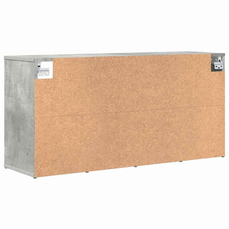 vidaXL Cipőszekrény polcokkal Beton szürke 103 x 30 x 51 cm Faanyag