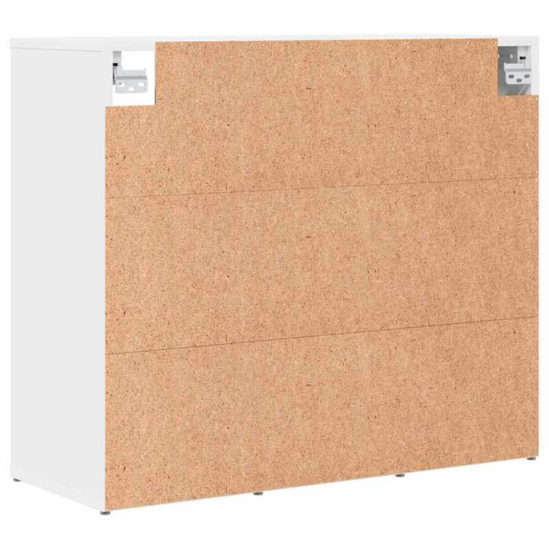 vidaXL Cipőszekrény polcokkal Fehér 77,5 x 30 x 67 cm Faanyag