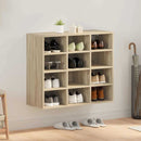 vidaXL Cipőszekrény polcokkal sonoma tölgy 77,5 x 30 x 67 cm Faanyag