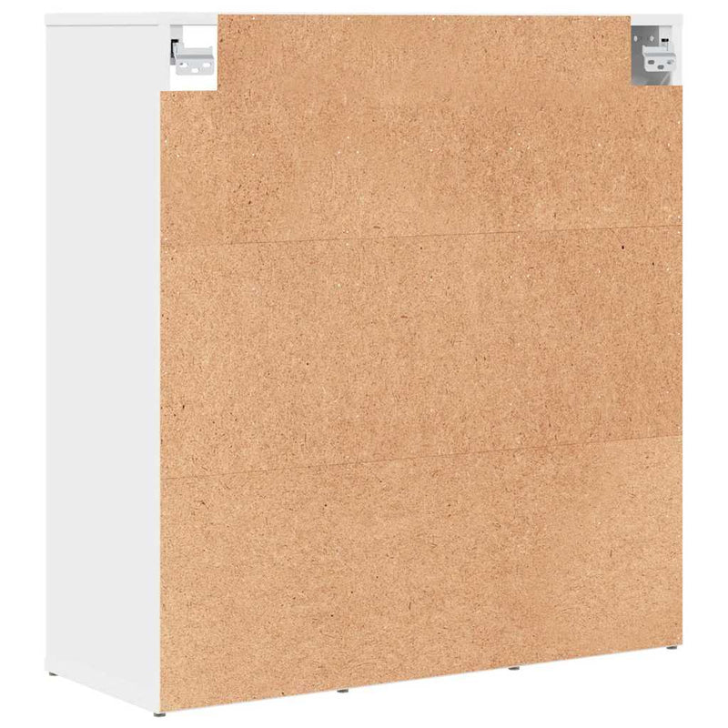 vidaXL Cipőszekrény polcokkal Fehér 77.5 x 30 x 83.5 cm Faanyag