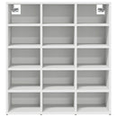 vidaXL Cipőszekrény polcokkal Fehér 77,5 x 30 x 83,5 cm Faanyag