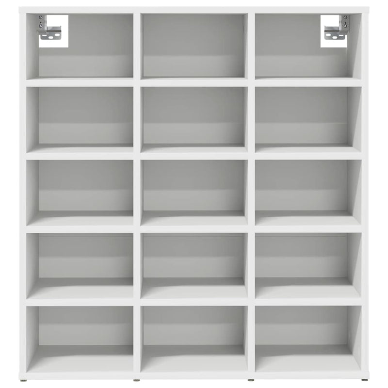 vidaXL Cipőszekrény polcokkal Fehér 77.5 x 30 x 83.5 cm Faanyag