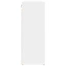 vidaXL Cipőszekrény polcokkal Fehér 77,5 x 30 x 83,5 cm Faanyag