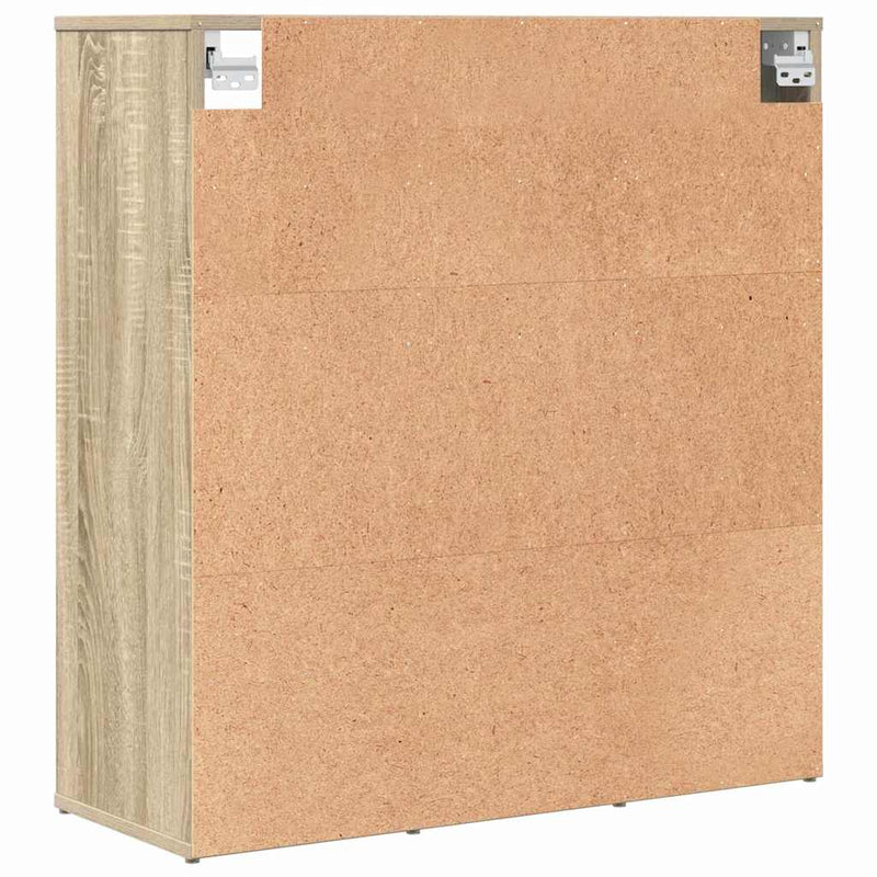 vidaXL Cipőszekrény polcokkal sonoma tölgy 77.5 x 30 x 83.5 cm Faanyag