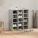 vidaXL Cipőszekrény polcokkal Beton szürke 77,5 x 30 x 83,5 cm Faanyag