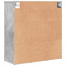 vidaXL Cipőszekrény polcokkal Beton szürke 77,5 x 30 x 83,5 cm Faanyag