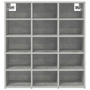 vidaXL Cipőszekrény polcokkal Beton szürke 77,5 x 30 x 83,5 cm Faanyag