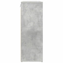 vidaXL Cipőszekrény polcokkal Beton szürke 77,5 x 30 x 83,5 cm Faanyag