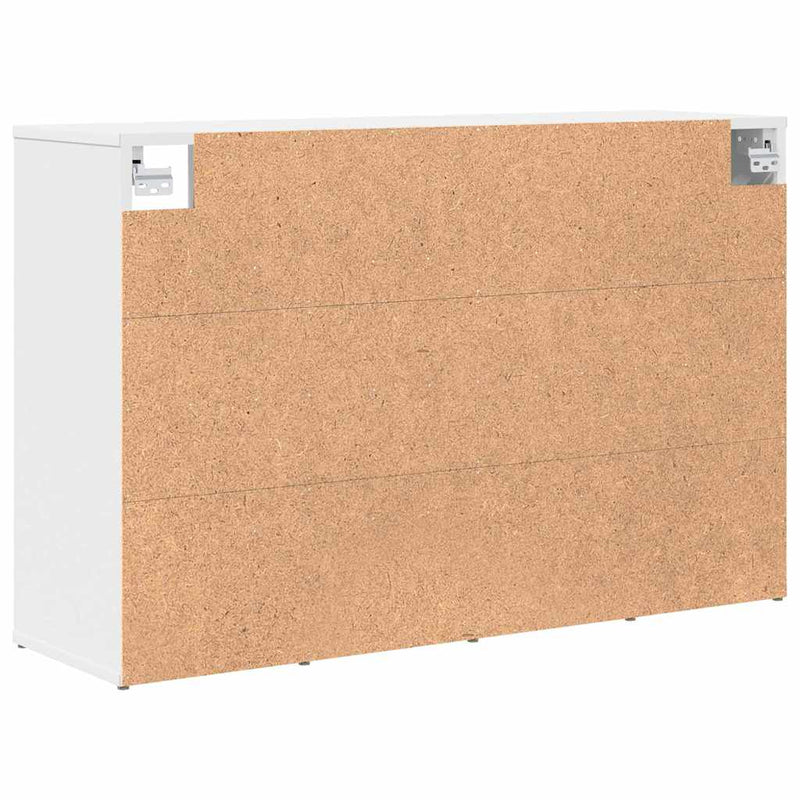vidaXL Cipőszekrény polcokkal tárolóval Fehér 103 x 30 x 67 cm Faanyag