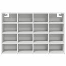 vidaXL Cipőszekrény polcokkal tárolóval Fehér 103 x 30 x 67 cm Faanyag