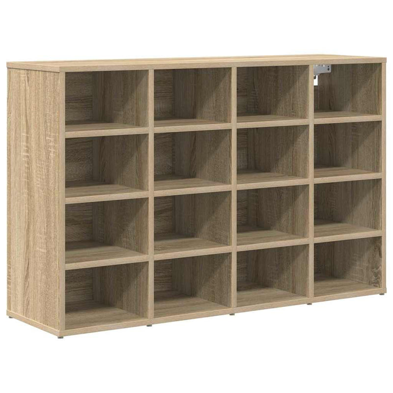 vidaXL Cipőszekrény polcokkal sonoma tölgy 103 x 30 x 67 cm Faanyag