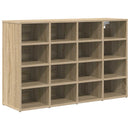vidaXL Cipőszekrény polcokkal Sonoma tölgy 103 x 30 x 67 cm Faanyag