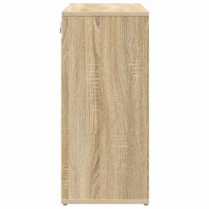 vidaXL Cipőszekrény polcokkal sonoma tölgy 103 x 30 x 67 cm Faanyag