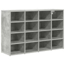 vidaXL Cipőszekrény 103 x 30 x 67 cm Szerelt Fa Beton szürke