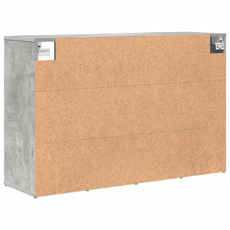 vidaXL Cipőszekrény polcokkal Beton szürke 103 x 30 x 67 cm Faanyag
