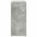 vidaXL Cipőszekrény 103 x 30 x 67 cm Szerelt Fa Beton szürke