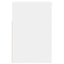 vidaXL fehér szerelt fa cipőtároló pad 60 x 30 x 45 cm