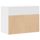 vidaXL fehér szerelt fa cipőtároló pad 60 x 30 x 45 cm