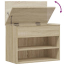 vidaXL sonoma tölgy színű szerelt fa cipőtároló pad 60 x 30 x 45 cm