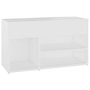 vidaXL fehér szerelt fa cipőtároló pad 80 x 30 x 45 cm