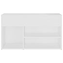 vidaXL fehér szerelt fa cipőtároló pad 80 x 30 x 45 cm
