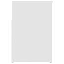 vidaXL fehér szerelt fa cipőtároló pad 80 x 30 x 45 cm