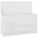 vidaXL fehér szerelt fa cipőtároló pad 80 x 30 x 45 cm